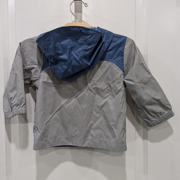 Columbia Gray Blue Lightweight Light Weight Windbreaker Jacket Boys size 2T - Picture 3 of 6